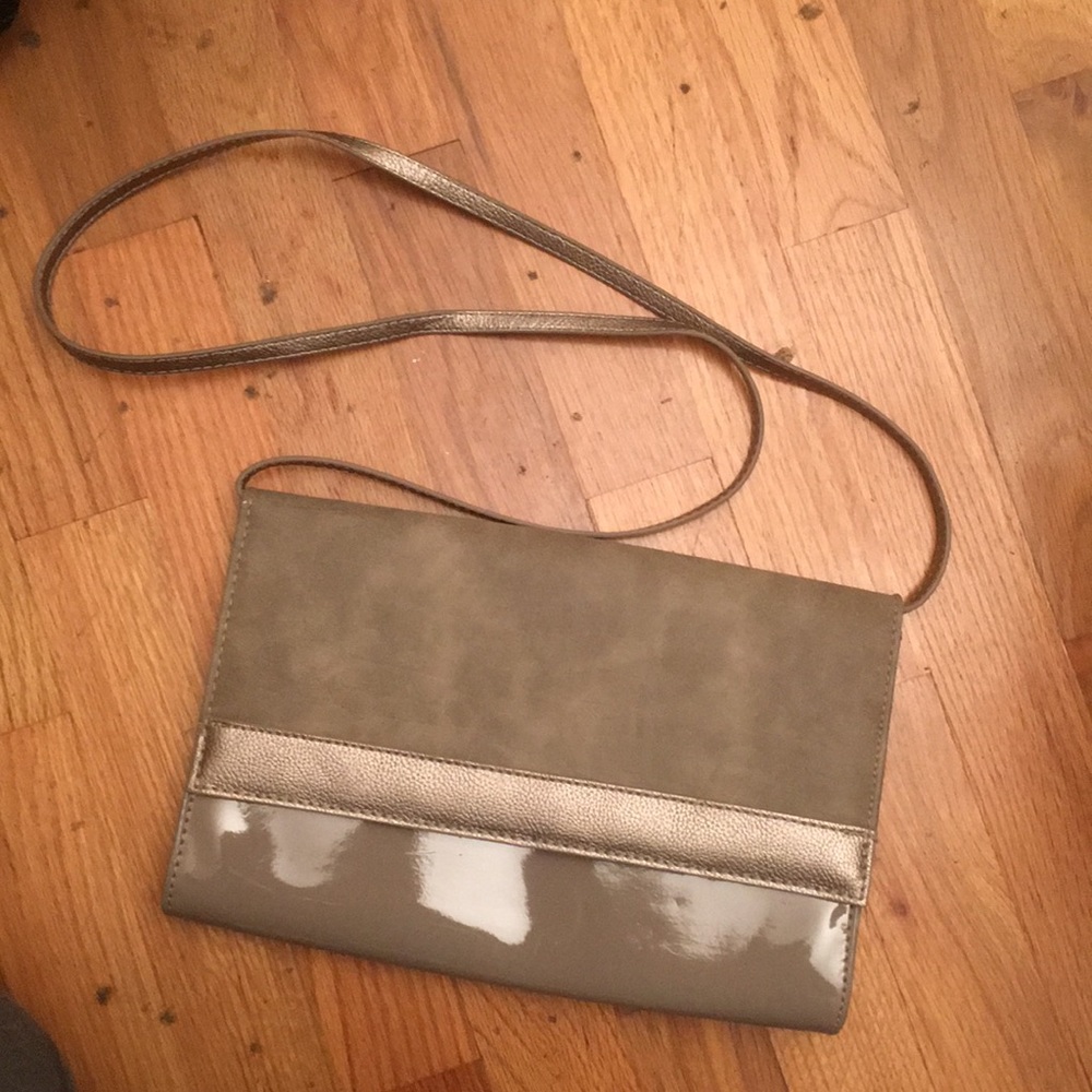 H&M purse with strap in grey